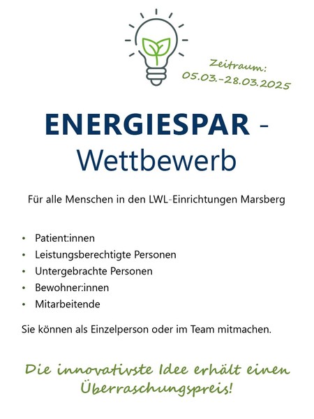 Wettbewerb zum Energie sparen